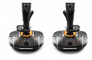 2 בקרי טיסה ימין ושמאל Thrustmaster T.16000M FCS SPACE SIM DUO - צבע שחור 2 בקרי טיסה ימין ושמאל Thrustmaster T.16000M FCS SPACE SIM DUO - צבע שחור
