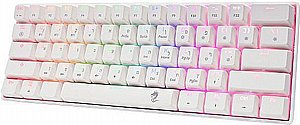 מקלדת גיימינג מיני מכנית אלחוטית Dragon RGB GPDRA-MMK61-B - צבע לבן מקלדת גיימינג מיני מכנית אלחוטית Dragon RGB GPDRA-MMK61-B - צבע לבן