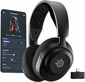 אוזניות גיימינג אלחוטיות SteelSeries ARCTIS NOVA 5 - צבע שחור אוזניות גיימינג אלחוטיות SteelSeries ARCTIS NOVA 5 - צבע שחור