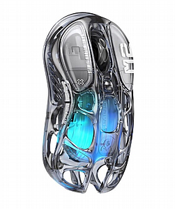 עכבר גיימינג GravaStar Mercury M2 Gaming Mouse Wireless - USB/Bluetooth Transparent Black עכבר גיימינג GravaStar Mercury M2 Gaming Mouse Wireless - USB/Bluetooth Transparent Black