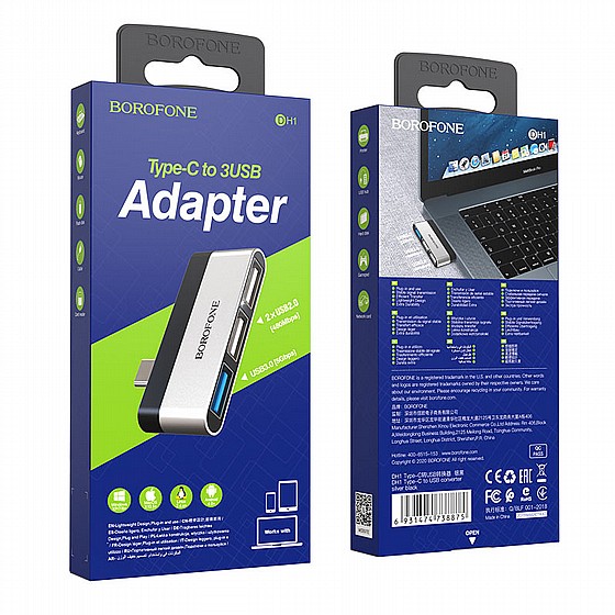 ���� TYPE C TO 3 USB �� BOROFONE