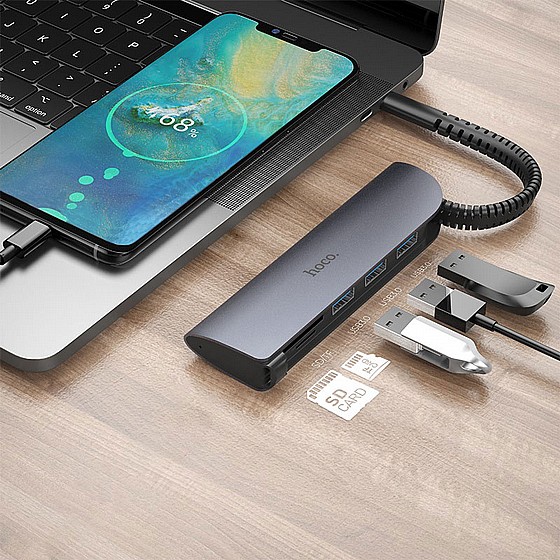 ����  Type-C to USB3.0*3 + SD + TF