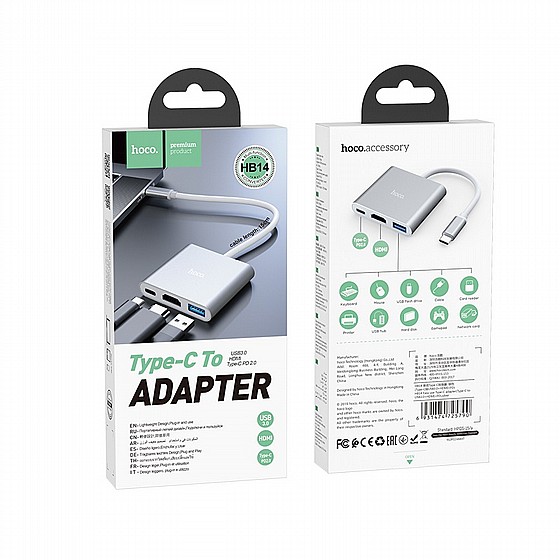 ���� Type-C TO USB3.0+HDMI+PD