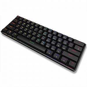 LEAVEN K28 Bluetooth/wired Dual mode mechanical keyboard suitable for computer mobile phone tablet RGB game 61-key portable