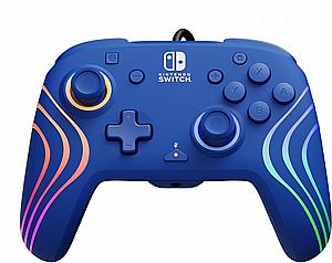 Afterglow Wave Enhanced Wired Nintendo Switch Pro Controller - Blue